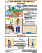 Carbon dioxide and Carbon Monoxide Chart - Laminated, With Rollers
