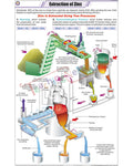 Extraction of Zinc Chart - Laminated, With Rollers