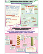 Prep. of Sodium Hydroxide &amp; Sodium Carbonate Chart - Laminated, With Rollers
