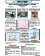 Fossil Fuels Chart - Laminated, With Rollers