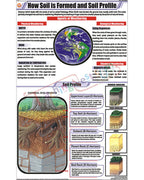 How Soil is formed and Soil Profile Chart - Laminated, With Rollers
