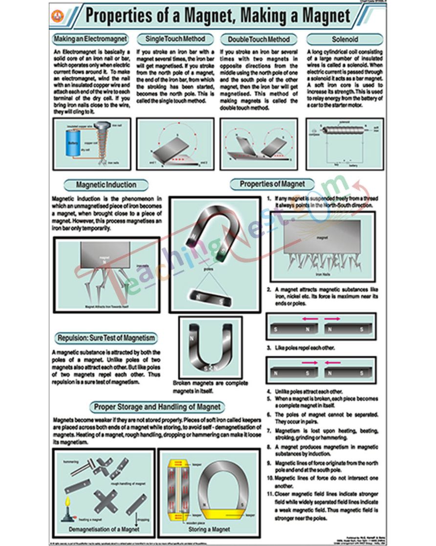 Properties of a Magnet, Making a Magnet Chart - Laminated, With Rollers