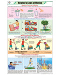 Newton's Laws of Motion Chart - Laminated, With Rollers