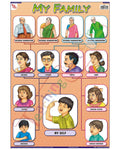 My Family - Laminated, Wall Sticking, 13x19 inch, 33x48 cm, English only