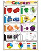 Colors - Laminated, Wall Sticking, 13x19 inch, 33x48 cm, English only