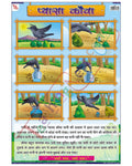 Thirsty Crow Hindi - Laminated, Wall Sticking, 13x19 inch, 33x48 cm, Hindi only