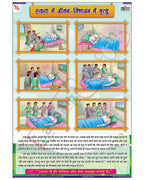 United we stand; Divided we fall Hindi - Laminated, Wall Sticking, 13x19 inch, 33x48 cm, Hindi only