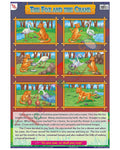 The Fox and the Crane - Laminated, Wall Sticking, 13x19 inch, 33x48 cm, English only