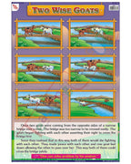 Two Wise Goats - Laminated, Wall Sticking, 13x19 inch, 33x48 cm, English only