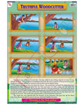 Truthful Woodcutter - Laminated, Wall Sticking, 13x19 inch, 33x48 cm, English only