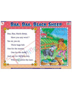 Baa Baa Black Sheep - Laminated, Wall Sticking, 13x19 inch, 33x48 cm, English only