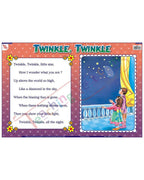 Twinkle Twinkle Little Star - Laminated, Wall Sticking, 13x19 inch, 33x48 cm, English only