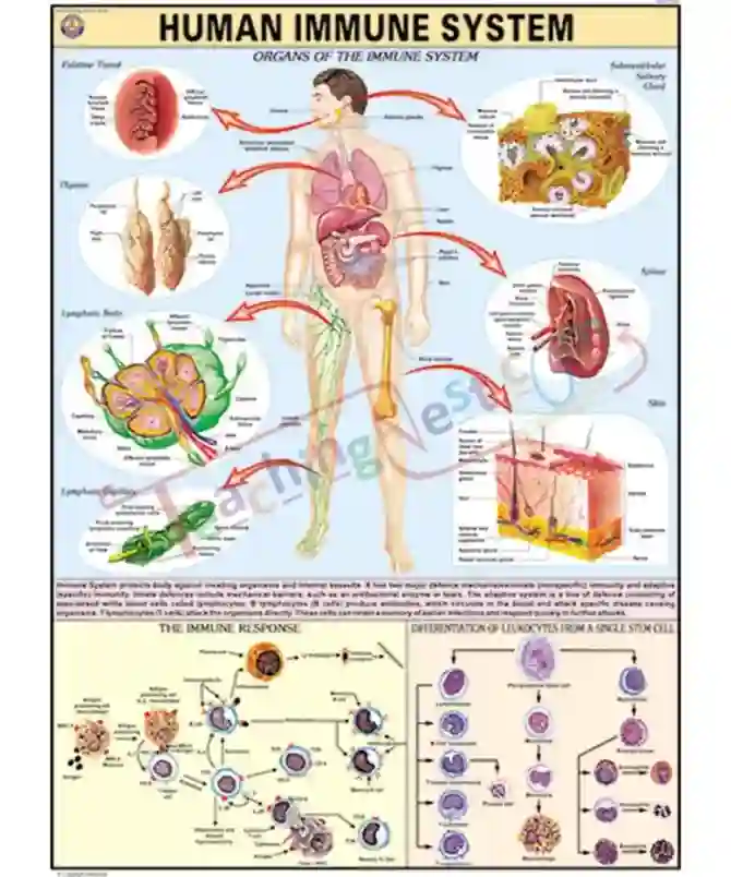 Human Immune System Chart - English