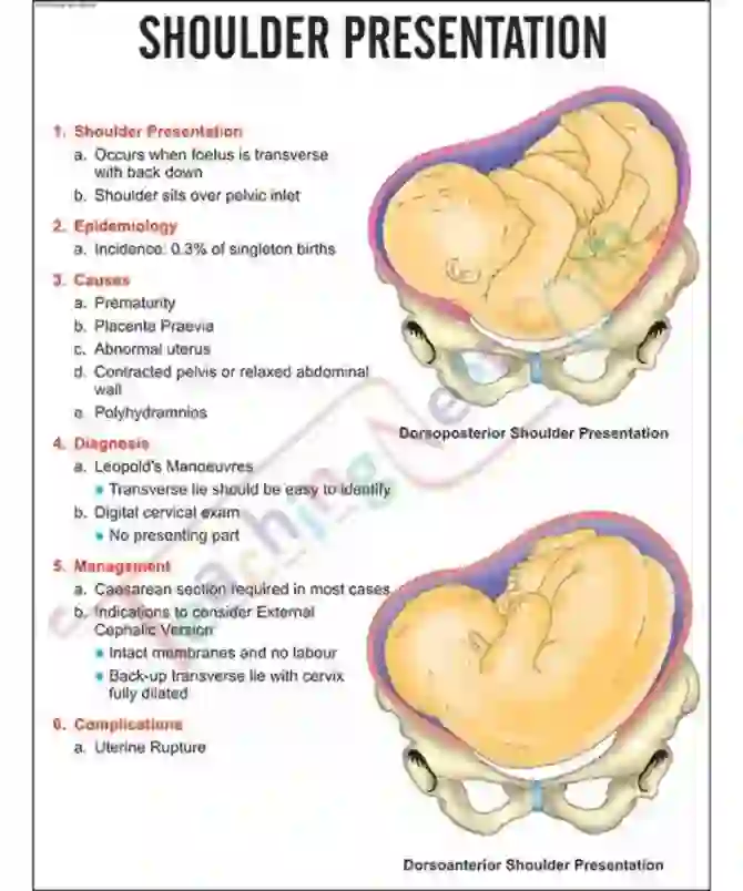 Shoulder Presentation Chart, 51 x 66 cm