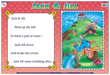 Jack And Jill - Laminated, Wall Sticking, 13x19 inch