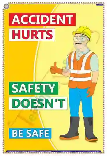 Accident Hurts Safety Doesn't Safety Poster