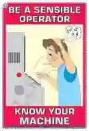 Know Your Machine Chart - Laminated, Wall Sticking, 33x48 cm, English Only