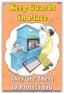 Keep Guards in Place Chart - Laminated, Wall Sticking, 33x48 cm, English Only