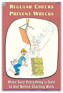 Regular checks prevent wrecks Chart - Laminated, Wall Sticking, 33x48 cm, English Only